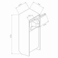 Dispenzer dezinficijensa - s lakatnom polugom - 1000 ml - Aluminij - zidna montaža, prozor razine