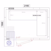 Hyllsystem med plasthyllplan och aluminiumstegar - L-form - 1315x1195 mm - Djup: 460 mm - med 4 hyllplan - Maxbelastning: 600 kg per sektion