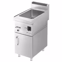 Toplovodna kupka električna - 1,2 kW - GN 1/1 ili 2x GN 1/2 - s odvodnim ventilom - na zatvorenom ormariću s 1 vrata