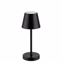 Şarj Edilebilir Masa Lambası - MERLE MICRO MICRO - 3 kademeli kısılabilir - Ø80x200mm - Siyah