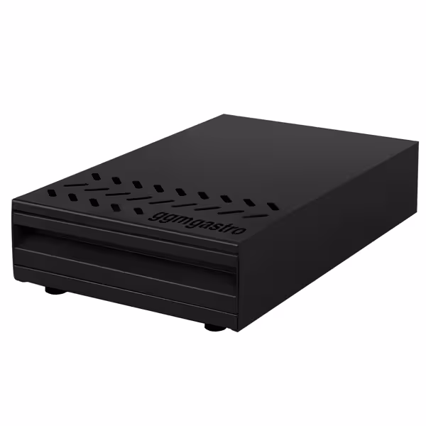 Paslanmaz Çelik Kahve Posa Çekmecesi - Tekli - 380x280x80mm - tokmaklı (Knock Box)