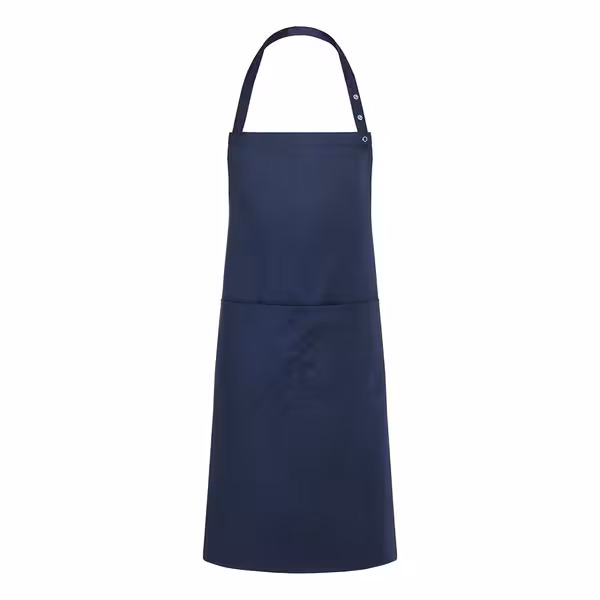 (6 pieces) KARLOWSKY | Bib Apron Tenerife – Navy Blue - 75 x 95 cm - Adjustable Neck - 2 Pockets