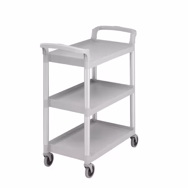 CAMBRO | عربة تقديم من البولي بروبيلين - مقاس 835×410 مم - 3 طوابق - باللون الرمادي المرقط