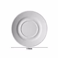 (12 adet) PERA - Kahve Tabağı - Ø110mm - Beyaz