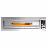 (2 pcs) Electric Deck Pizza Oven - Twin Deck - Refractory Stone Deck - 6+6 - Ø 33cm (13") - Mechanical Controls - up to 400°C