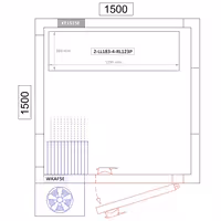 وحدة رفوف ألمنيوم - بداية - 1195x1800mm - عمق: 360 mm - 4 رفوف - الحمولة: 600 kg