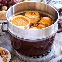 STAUB | Cocotte with Steamer Insert – Ø 260 mm – Grenadine Red