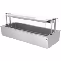 Cuba de gelo de encastrar - 2110mm - 6x GN 1/1 - 250L - com resguardo de vidro