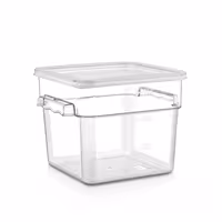 Kutija za hranu - s poklopcem - polipropilen - prozirna - visina: 190 mm - 3,8 l