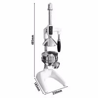 Heavy Duty Lever Citrus Press - White - Stainless Steel