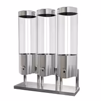 Cereal Dispenser - triple - Ø120mm - Lever Dispense