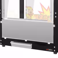 Commercial Popcorn Machine - 1.5kW - 5kg/h - with 1 kettle - Black