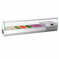 Countertop Prep Well / Refrigerated Topping Unit PREMIUM PLUS - 1733x353mm - 7x GN 1/4