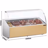 Serve Over Counter - 2506mm - beige front panel - capacity 512 litres