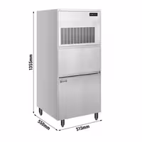 Commercial Flake Ice Machine - 164kg/24h - with Storage Bin