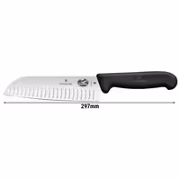 VICTORINOX | FIBROX - Santoku nož sa udubljenim rubom - Oštrica: 170 mm
