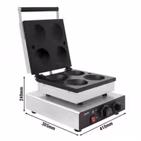 Gofrownica – pojedyncza – kształt: 4 pancake'i amerykańskie – 1,75 kW – manualna