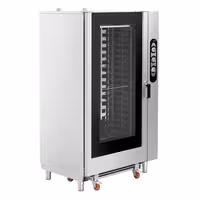 Commercial Combi Oven - Manual Controls - 40x GN 1/1 or 20x GN 2/1 - incl. Core temperature probe & Rack trolley