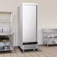 Nerezová chladicí skříň PREMIUM - GN 2/1 - 700 mm - 700 l - až +8 °C - s 1 dveře - Digitální termostat; Samozavírací dveře; Ventilované chlazení; Automatické odmrazování; LED osvětlení
