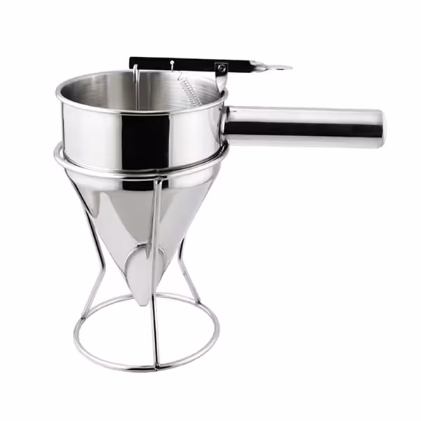 Pâlnie cu piston profesională din oțel inoxidabil - 1 litru