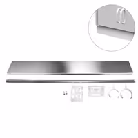 Inox postolje - inox - 1800x125x13 mm - kompatibilno sa serijama ASK, ADK, SSK (ladičar), SSR, SSIE, WDR i WSR