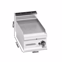 Plită de gătit pe gaz – 6,9 kW – cu caneluri