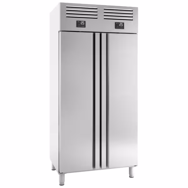 Szafa chłodniczo-mroźnicza ze stali nierdzewnej Premium PLUS – GN 1/1 – 745 litrów – z 2 drzwiami