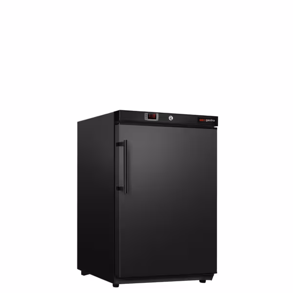 Szafa mroźnicza magazynowa mini ECO – 200 L – z 1 drzwiami – wewnętrzna strona drzwi z tworzywa sztucznego – czarna