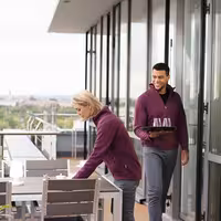 KARLOWSKY | Women's Workwear Fleece Jacket Warm‑Up – Aubergine - 3XL - Recycled Polyester