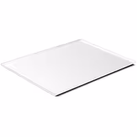 Tavă pentru patiserie și prezentare - plastic - 400 x 300 mm - alb