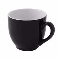 (6 kom) Colors - Šalica za kavu - 140 ml - Crna