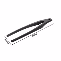 STAUB | Szczypce – silikon i drewno – 310 mm – czarne