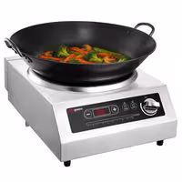 Indukcijski wok štednjak - 3,5 kW - 1 zona - Ø 460 mm - uključuje wok
