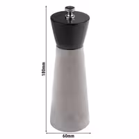 (6 tk) Pipraveski - ELEMENT - betoonist - Kõrgus: 18 cm - hall-must