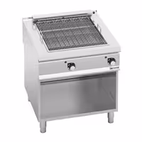 Električni roštilj - 10,8 kW - 0,8 x 0,9 m - samostojeći - linija 900 - inox AISI 304 - s postoljem