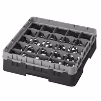 CAMBRO | CAMRACK® - Košara za pranje čaša 1/1 - 25 odjeljaka - Sa 1 produžetkom - 500x500 mm - Crna boja