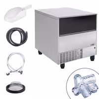 Máquina de gelo em cubos - cilindro oco - 114 kg/24 h