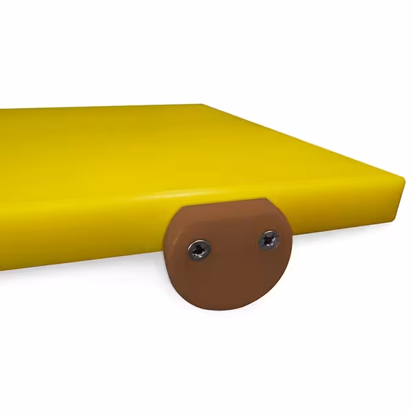 Stoppkant för skärbrädor - 40x10x35 mm - brun