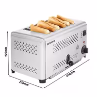 Toster - 1,8 kW - za 6 kriške