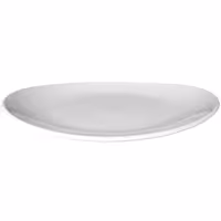 (6 adet) SELTMANN WEIDEN | Tabak - düz oval - 250x230 mm - Beyaz