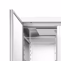 Hladnjak nehrđajući čelik (inox) PREMIUM - GN 2/1 - 1400 l - od -2 °C do +8 °C - s 2 vrata - ventilirano hlađenje, automatsko odmrzavanje