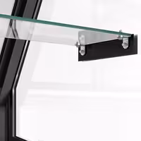Serve Over Counter - 1330x910mm - double glazing - black front - capacity 169 litres