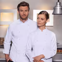 (6 peças) Jaqueta Karlowsky Chef Basic - Branco - Tamanho: XS