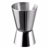 (6 adet) Paslanmaz Çelik Jigger - İki Ölçekli - 2/4cl - kazınmış hacim işaretleri