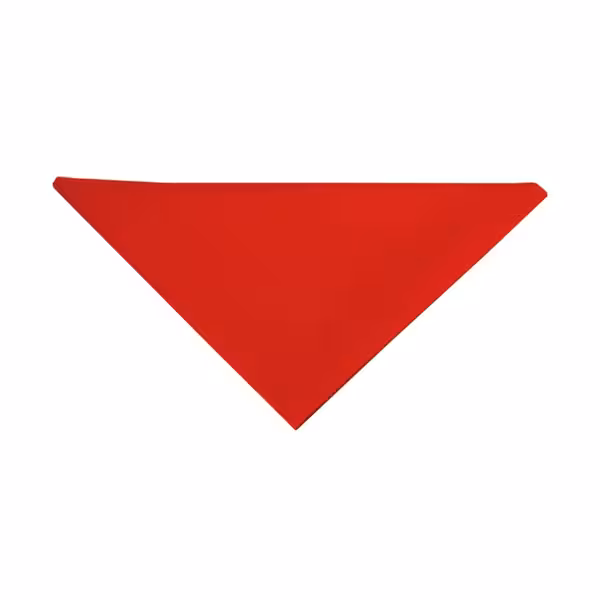 (5 peças) Lenço de pescoço - 71 x 71 x 100 cm - Vermelho