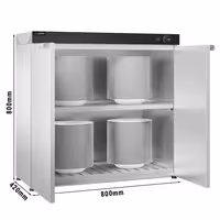 Grijač tanjura - grijani - 1,5 kW - 120 tanjura