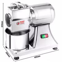 Electric Parmesan Cheese Grater - 550W - Throughput: 40kg/h - for hard cheeses (esp. Parmesan)