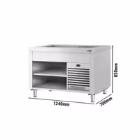 Buffet réfrigéré KOPENHAGEN - 1240mm - avec cuve réfrigérée - pour 3x GN 1/1