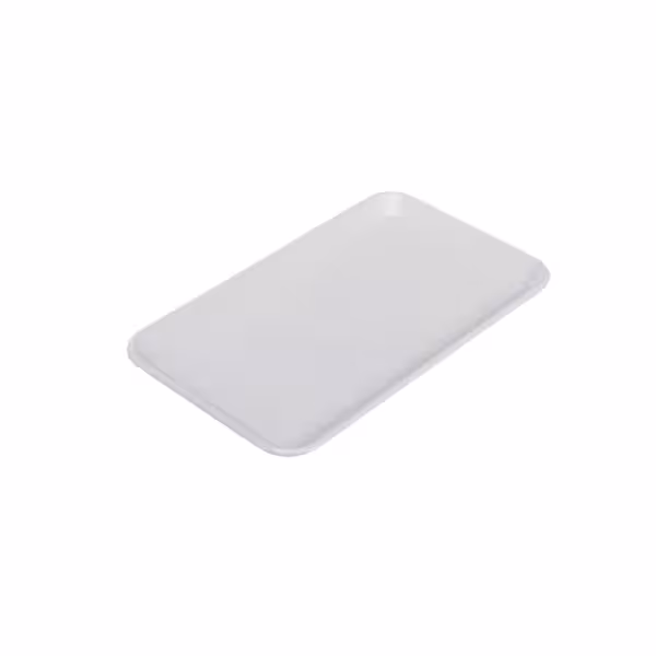 Placă de prezentare dreptunghiulară – plastic – 300 x 190 x 15 mm – alb
