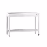 طاولة عمل ستانلس ستيل PREMIUM - 1000x600mm - مع رف سفلي